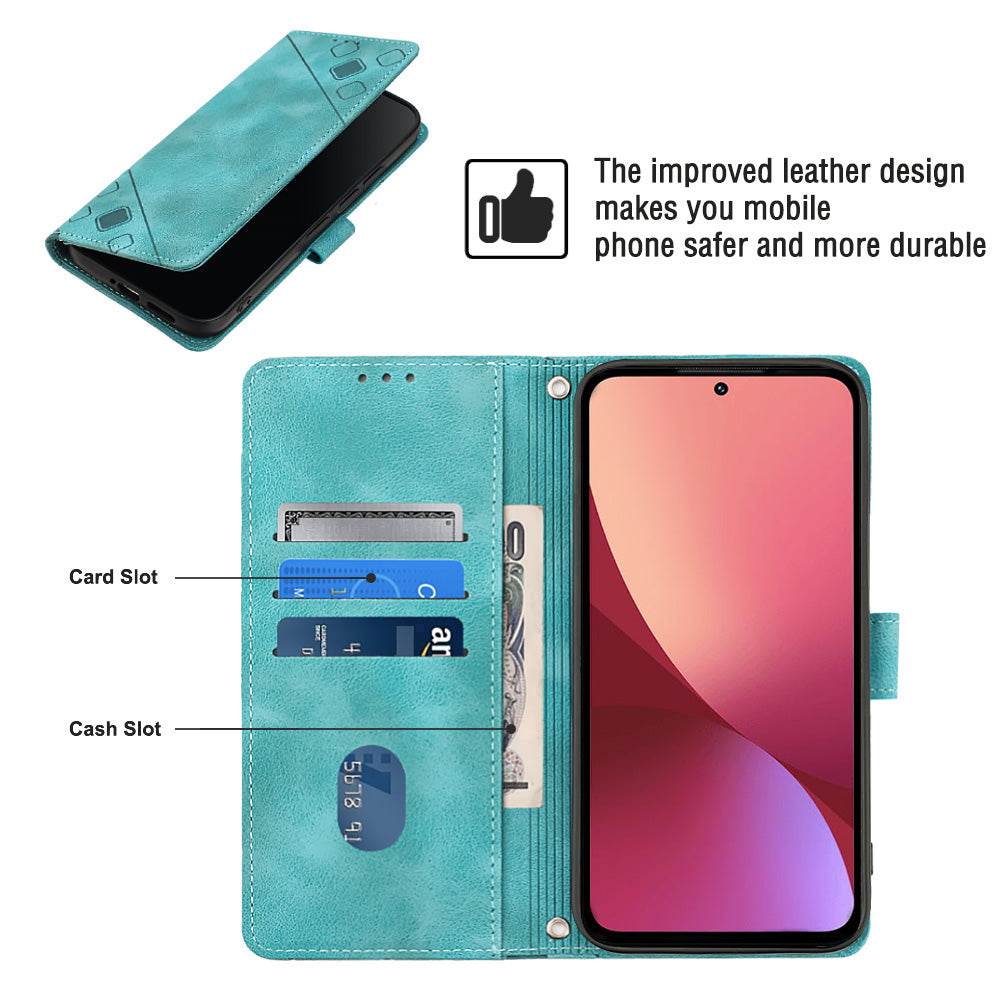 For Xiaomi 12 5G 12X 5G 12S 5G PT005 YB Imprinting Series-6 Skin Touch Phone Case Anti-scratch Leather Flip Phone Cover For Xiaomi 12 5G 12X 5G 12S 5G PT005 YB Imprinting Series-6 Skin Touch Phone Case Anti-scratch Leather Flip Phone Cover